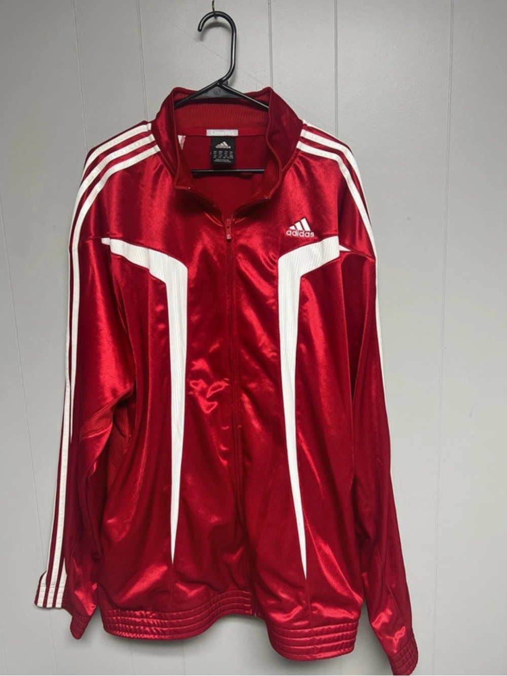 Vintage Adidas Men’s 2X Red Basketball Track Jacket clima365